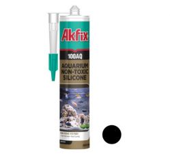 Силикон аквариумный Akfix 100AQ 280мл/340г черный (SA079)