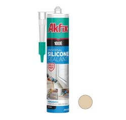 Силикон универсальный Akfix 100Е 280мл/325г бежевый (SA048)