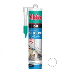 Силикон универсальный Akfix 100Е 280мл/325г белый (SA042)