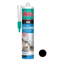 Силикон универсальный Akfix 100Е 280мл/325г черный (SA043)