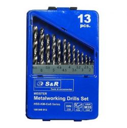 Набор сверл по металлу S+R Meister Co 13 шт. (108849013)
