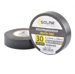 Лента изоляционная ПВХ Solar 30 м (IT030)