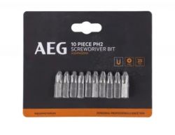 Набор бит AEG РН2, 25мм, 10 шт. (4932479511)