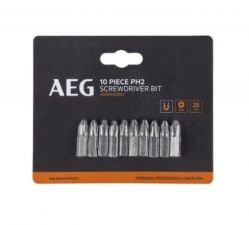Набор бит AEG РZ2, 25мм, 10 шт. (4932479522)