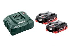 Акумулятори та зарядний пристрій Metabo 2 x LiHD 4.0 Ач + ASC 55 (685163000)