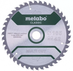 Пильный диск Metabo Multi cut Classic, 165x20 Z42 FZ/TZ 5° (628280000)