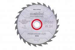 Пильний диск Metabo Precision cut Wood Professional, 160x20, Z24 WZ 20 ° (628031000)