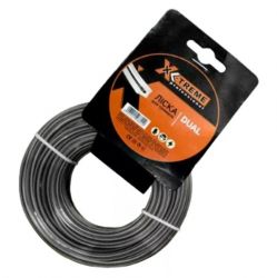 Леска для мотокос Квадрат X-Treme Dual 2,4мм x 15м (126621)
