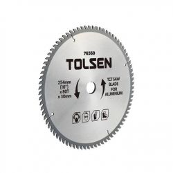 Диск пильный с ТВС напайками по алюминию Tolsen Профи 254 х 30-16 мм (76561)